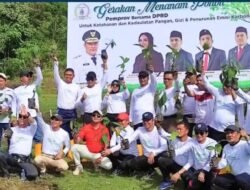 Gerakan Menanam Pohon dan Jalan Santai, Komitmen DPRD Sulbar Bangun Ekosistem Ekonomi Hijau