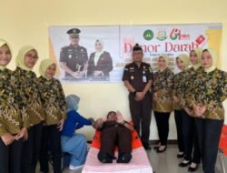 Peringatan HBA, Kejari Mamuju Ikuti Baksos Donor Darah