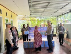 Semarak Hari Lalu Lintas ke-69, Ditlantas Polda Sulbar Berbagi Kebahagian Dengan Anak Panti dan Masyarakat Kurang Mampu