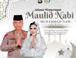 Kapolda Sulawesi Barat dan Ketua PD Bhayangkari Sulbar Mengucapkan Selamat Memperingati Maulid Nabi Muhammad SAW 12 Rabiul Awal 1446 H