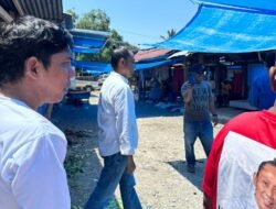 Calon Bupati Mamuju, Ado Mas’ud, Mengunjungi Pasar Topore, Sebagai Komitmen Perjuangankan Pasar Tradisional