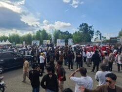 Ratusan Pendukung Paslon 02 Meriahkan Debat Publik Kedua Pilkada Mamuju